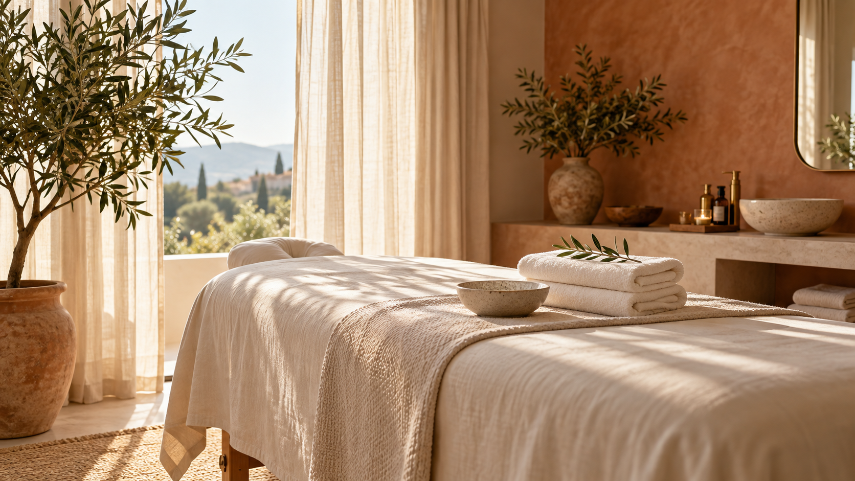 Ambiente accogliente di un centro wellness
